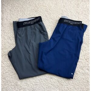 Lot of 2 Skechers Barco Scrub Pants Womens Size XL Gray Blue Pockets Nurse Dr